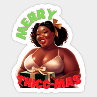 Merry Thicc-Mas Sticker